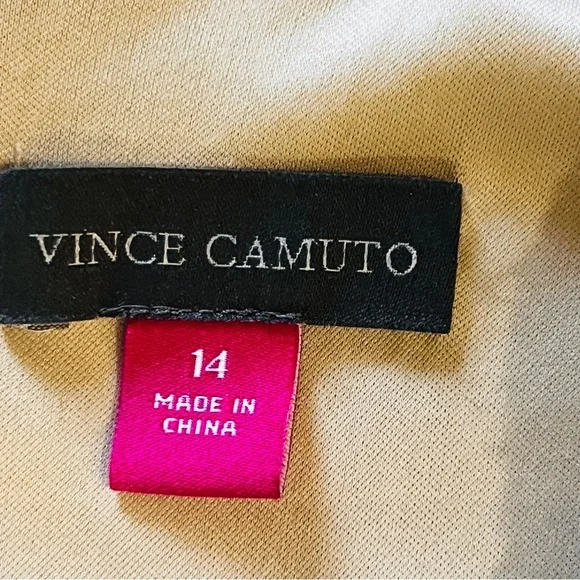 Vince Camuto SEQUIN SHIFT SHIMMER GOLD DRESS SIZE 14 NWT - Picture 3 of 6